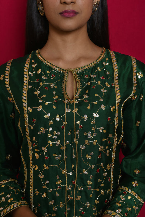Green Gota Patti Suit Set – Amoli Clothing